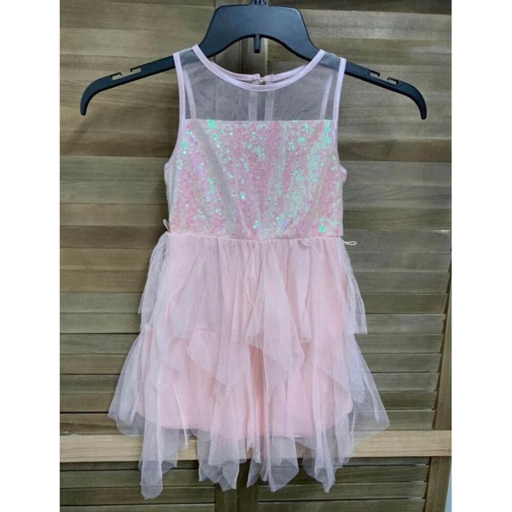 NWT RMLA Formal Sequin Dress Party Y2K Boho Girls Size 6X Pink